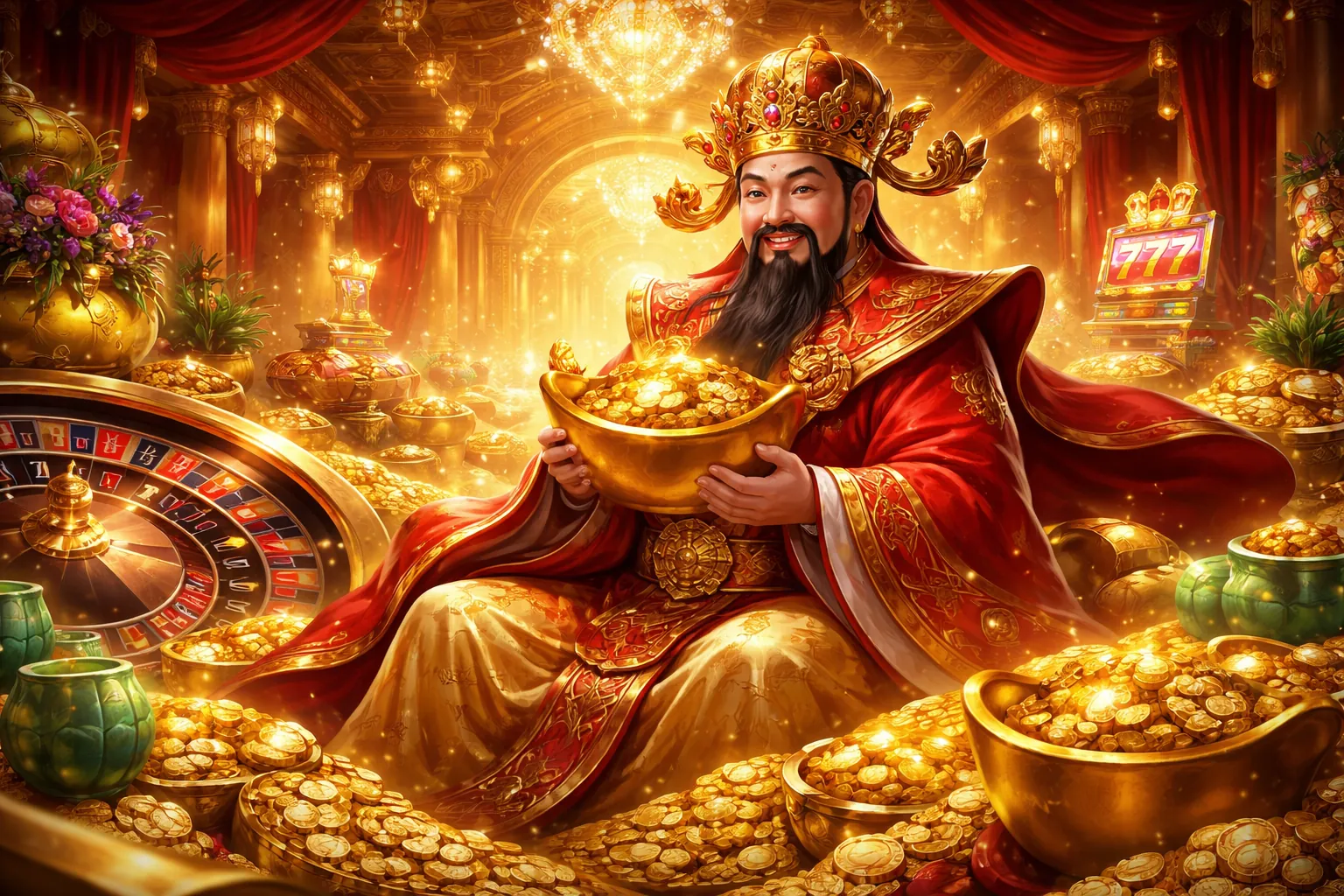 Hình ảnh sòng bài trực tuyến với nhiều người chơi tại 99go